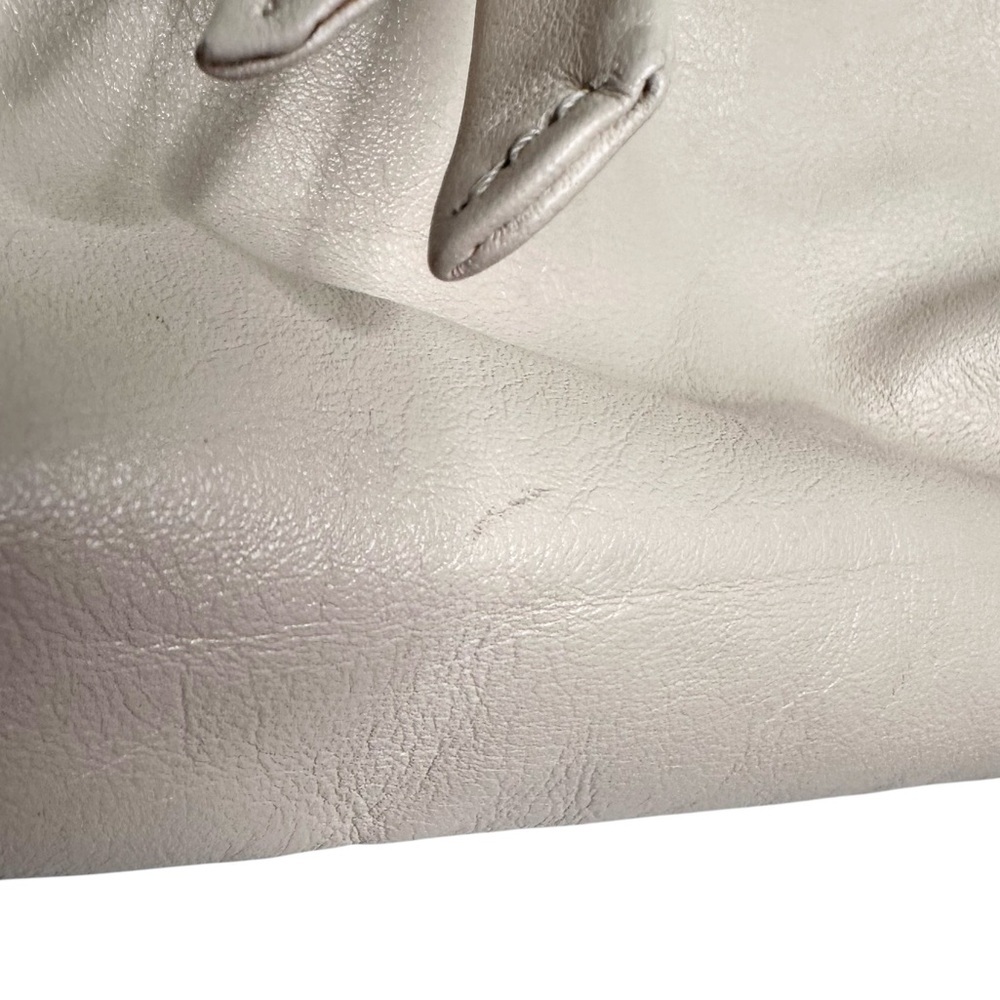 Coach Ivory Leather Pleated Top Handle Bag Cream 13411 - Picture 16 of 16